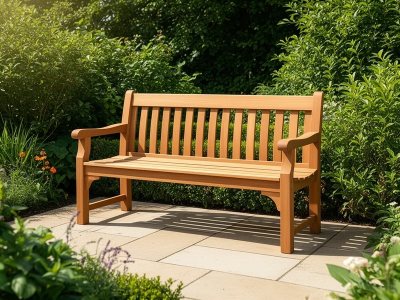 Banca de gradina din lemn masiv