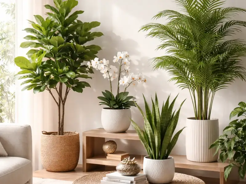 Plante artificiale decorative pentru interior