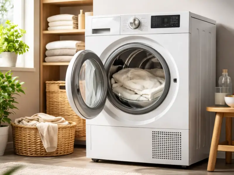 Uscator de rufe cu pompa de caldura