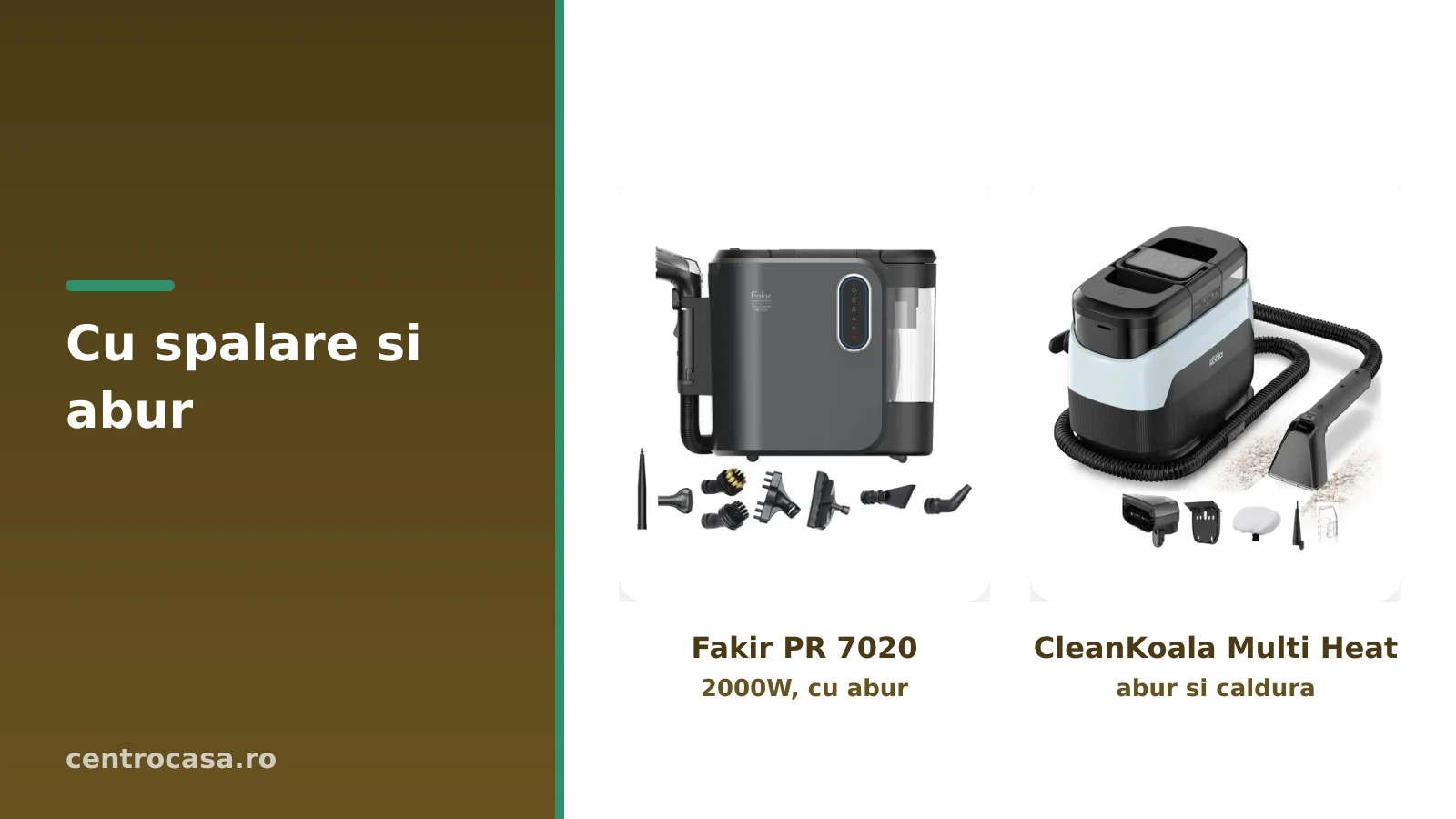 Aspiratoare cu spalare si abur pentru canapele si tapiterii