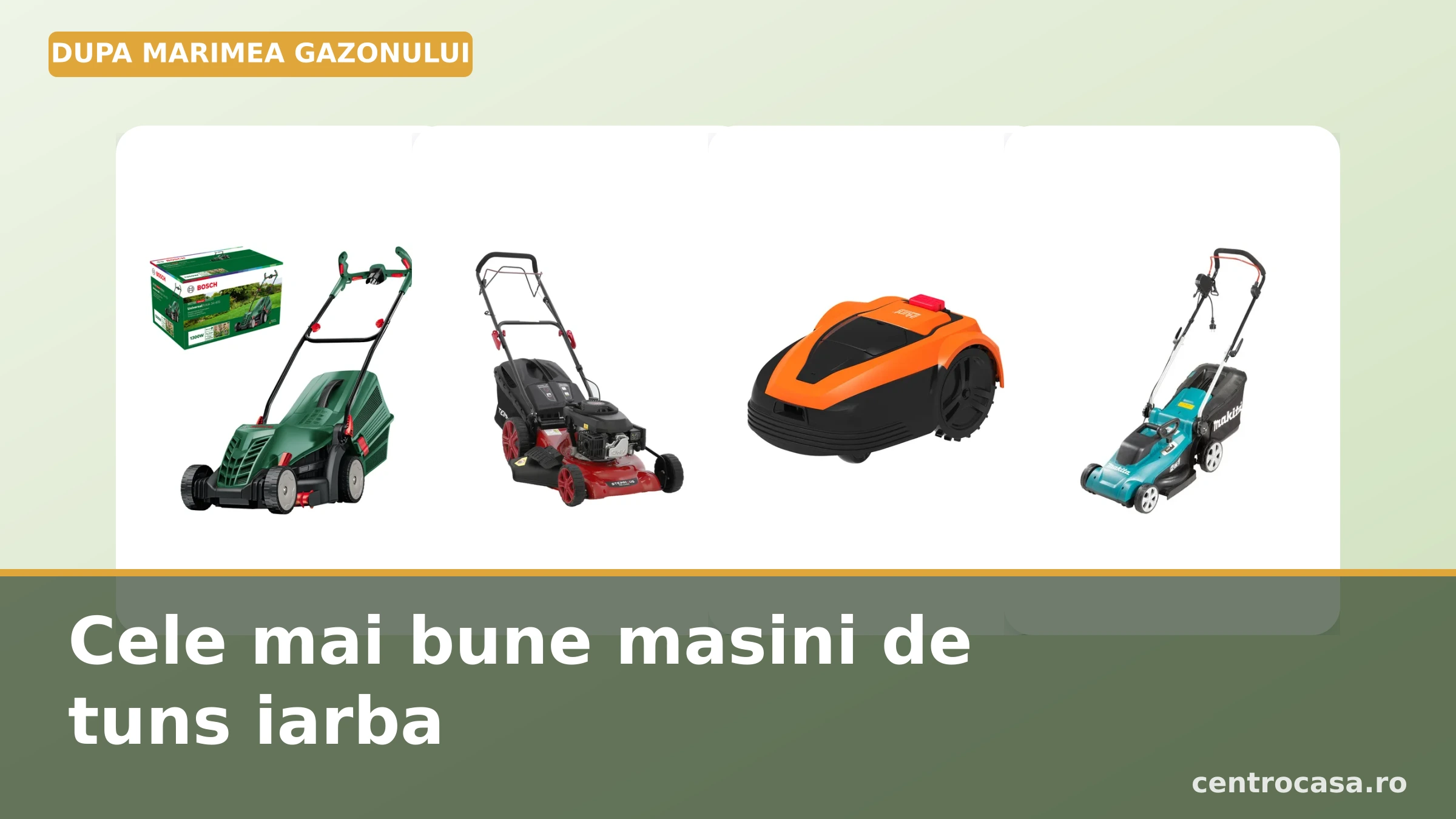 Cele mai bune masini de tuns iarba