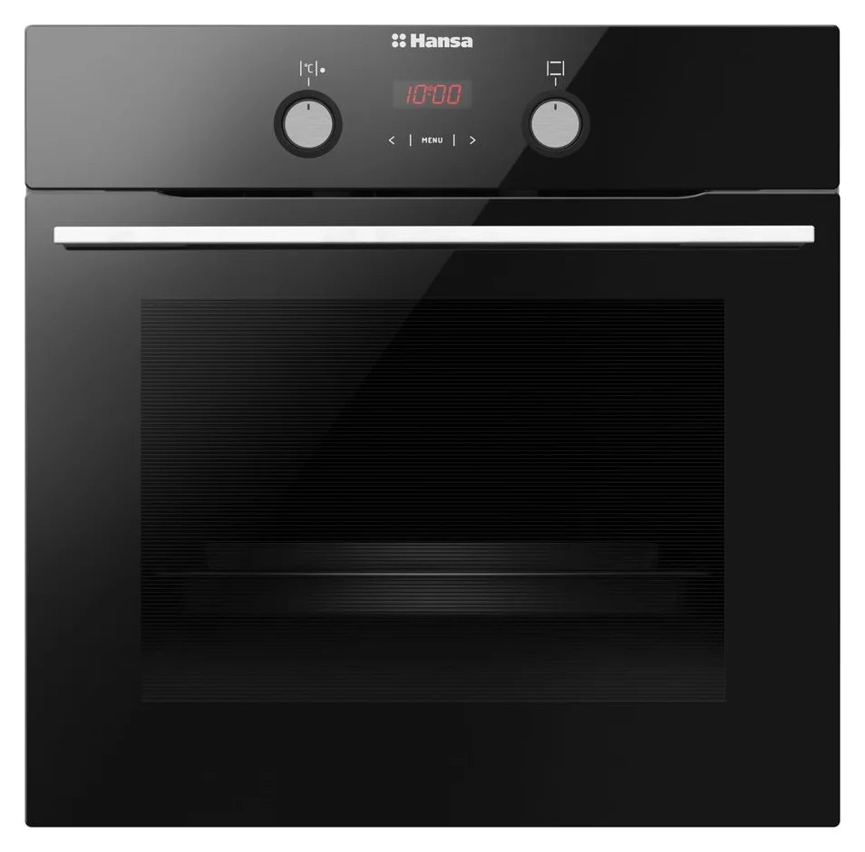 Hansa BOES68465, 65 l, 8 functii, sticla neagra