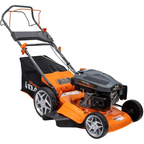 Masina de tuns gazon/iarba pe benzina Ruris Dac 120XL, putere 4 CP, 161 CC, 4 timpi, 46 cm latime lucru, 5 trepte de taiere, inaltime taiere 25 - 65 mm, sac colector 55 L, rezervor 1.3 l