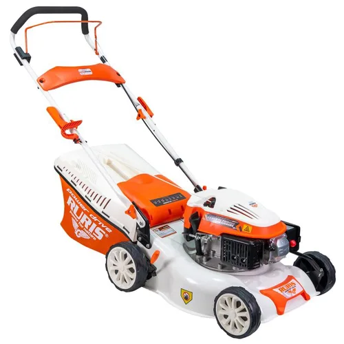 Masina de tuns gazon/iarba pe benzina RURIS RX200S, putere 2.7 CP, 99 CC, 4 timpi, 42 cm latime lucru, 25-75 mm inaltime lucru, carcasa metal, 45 l sac colector,rezervor 0.8 l