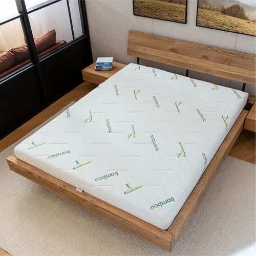 Saltea Ortopedica, Best Sleep Bamboo Feel 11cm, 140x200x11cm, Spuma poliuretanica, Reversibila, Husa detasabila, lavabila, matlasata, fibre de bambus, ferma