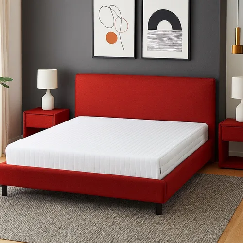 Saltea SuperOrtopedica Dolce Dormire Rubino 19cm, 160x200x19cm, Spuma poliuretanica, Husa detasabila, lavabila, matlasata, Reversibila, Ferma