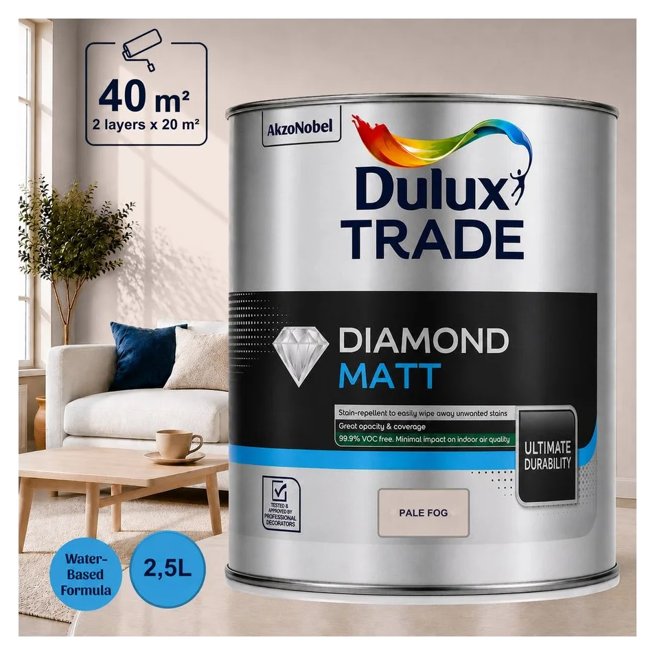 Dulux Trade Diamond Matt, 2,5 l, profesionala, colorata