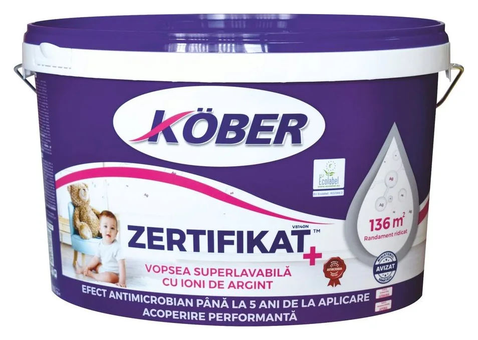 Kober Zertifikat Plus cu ioni de argint, 8,5 l, cu amorsa