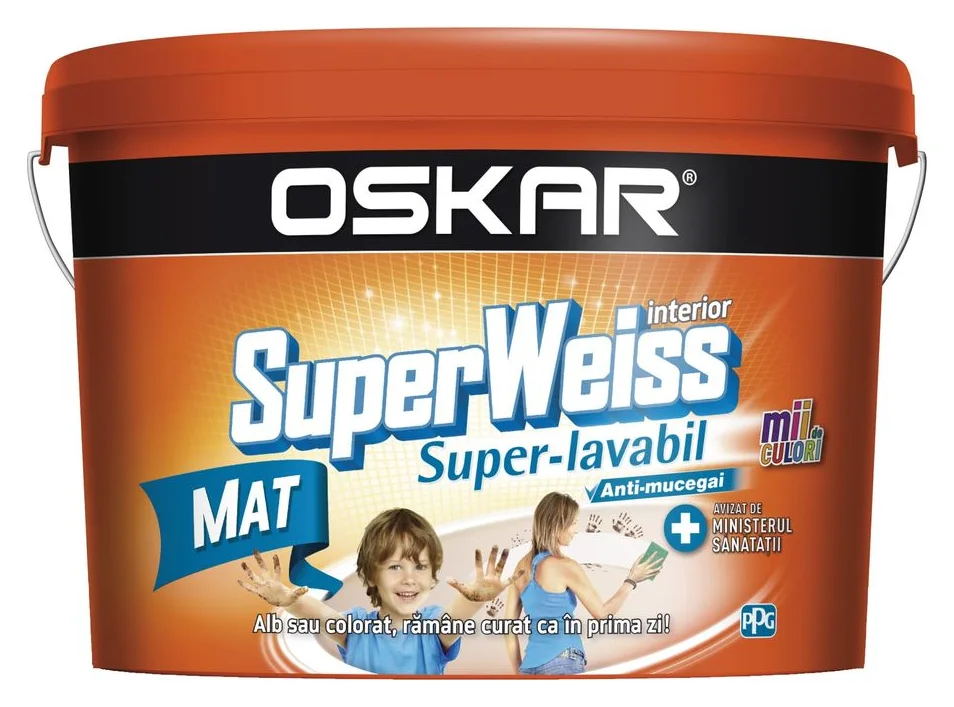 Oskar Superweiss antimucegai, 2,5 l, interior
